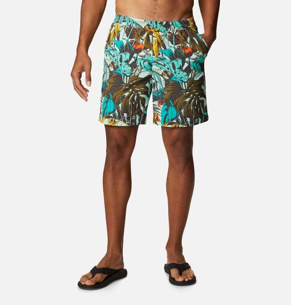 Columbia Summerdry Shorts Green For Men's NZ10638 New Zealand